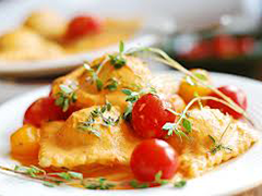 RAVIOLI CON TOFU E MELE