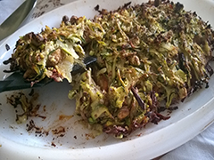 SEITAN IN CROSTA DI ZUCCHINE E PISTACCHI