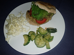 HAMBURGER DI LENTICCHIE E PISELLI